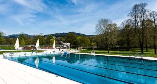 Wettkampf & Training - im neuen Schwimmerbecken ist beides möglich.