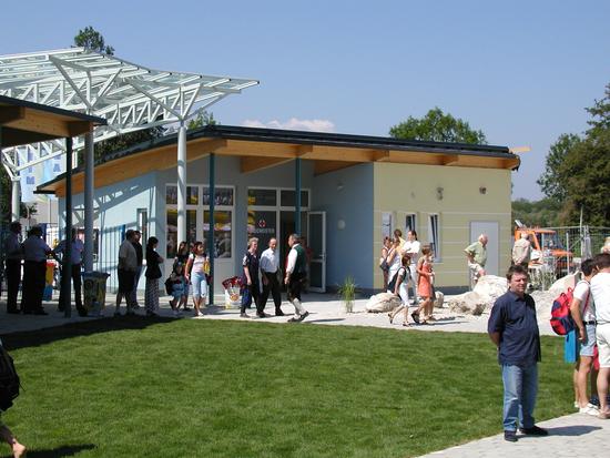 Eingangsbereich im Erlebnisbad Bergheim.